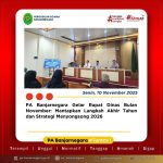 PA Banjarnegara Gelar Rapat Dinas Bulan November: Mantapkan Langkah Akhir Tahun dan Strategi Menyongsong 2026