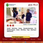 Awali Aktivitas Kerja, Kesekretariatan PA Banjarnegara Gelar Briefing Pagi Dipimpin Sekretaris