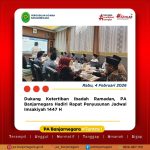 Dukung Ketertiban Ibadah Ramadan, PA Banjarnegara Hadiri Rapat Penyusunan Jadwal Imsakiyah 1447 H