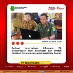 Perkuat Keterbukaan Informasi, PA Banjarnegara Ikuti Sosialisasi dan Bimtek Publikasi Data Spasial pada Portal Data Daerah