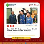 Dua CPNS PA Banjarnegara Resmi Diambil Sumpah sebagai Pegawai Negeri Sipi