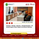 Perkuat Sinergi Internal, Kesekretariatan PA Banjarnegara Gelar Rapat Koordinasi Bulanan