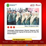 Semangat Kebersamaan Warnai Upacara HUT ke-81 Mahkamah Agung RI Bersama PA dan PN Banjarnegara