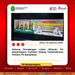 Dukung Persidangan Lintas Wilayah, PA Banjarnegara Fasilitasi Sidang Telekonferensi Perkara PA Banjarbaru