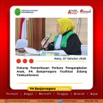 Dukung Pemeriksaan Perkara Pengangkatan Anak, PA Banjarnegara Fasilitasi Sidang Telekonferensi