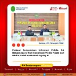 Perkuat Pengelolaan Informasi Publik, PA Banjarnegara Ikuti Sosialisasi Media Massa dan Media Sosial Mahkamah Agung RI