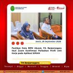 Pastikan Data BMN Akurat, PA Banjarnegara Ikuti Zoom Konfirmasi Perbaikan Profil Unit Kerja pada Aplikasi SIMAN